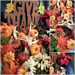 Very large lot of fall flowers and pumkins